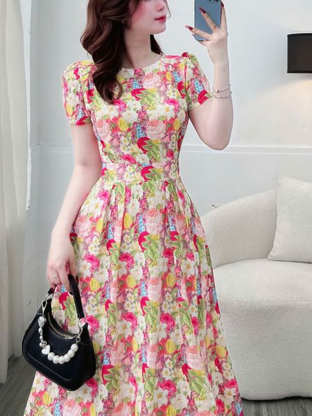 Đầm Lụa Nhật Thiết Kế TuTu Store Phù Hợp Đi Chơi Dành Cho Nữ - Mã D1175