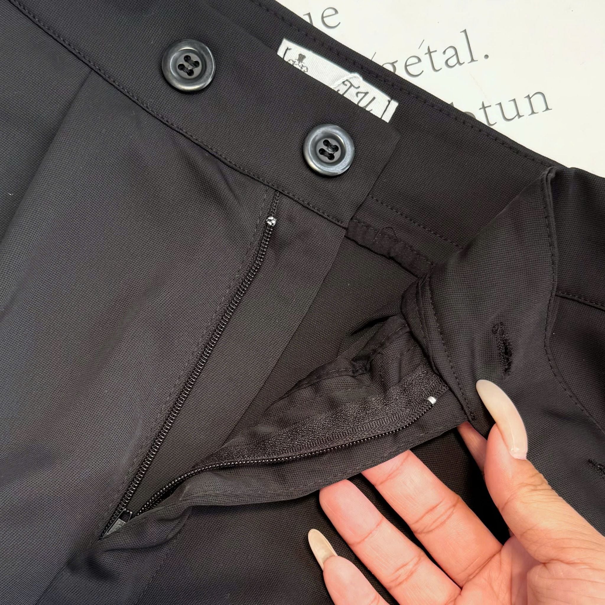 Quần Cotton Chéo Thiết Kế TuTu Store Dành Cho Nữ Mã Q137