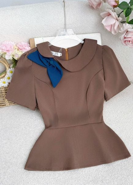 Áo Cotton Hàn Thiết Kế TuTu Store Phù Hợp Đi Làm Dành Cho Nữ - Mã A556
