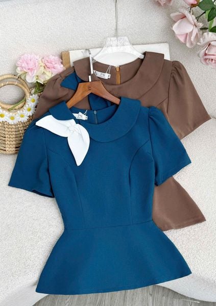 Áo Cotton Hàn Thiết Kế TuTu Store Phù Hợp Đi Làm Dành Cho Nữ - Mã A556