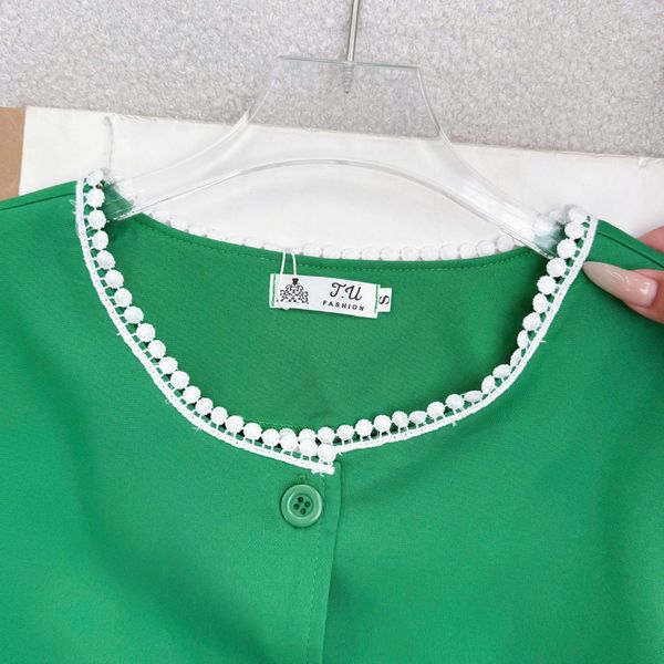 Áo Cotton Thái Thiết Kế TuTu Store Phù Hợp Đi Làm Dành Cho Nữ - Mã A565