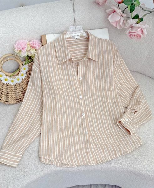 Áo Xô Linen Thiết Kế TuTu Store Phù Hợp Đi Làm Dành Cho Nữ - Mã A572