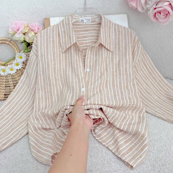 Áo Xô Linen Thiết Kế TuTu Store Phù Hợp Đi Làm Dành Cho Nữ - Mã A572