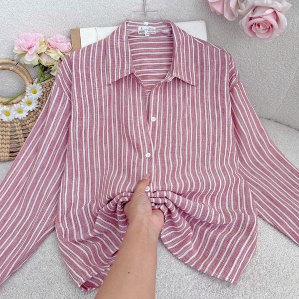 Áo Xô Linen Thiết Kế TuTu Store Phù Hợp Đi Làm Dành Cho Nữ - Mã A572