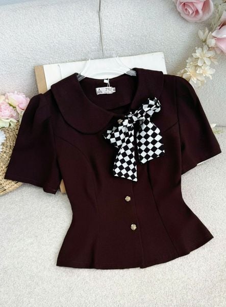 Áo Cotton Hàn Thiết Kế TuTu Store Phù Hợp Đi Làm Dành Cho Nữ - Mã A563