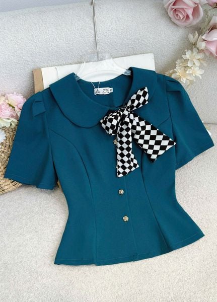 Áo Cotton Hàn Thiết Kế TuTu Store Phù Hợp Đi Làm Dành Cho Nữ - Mã A563