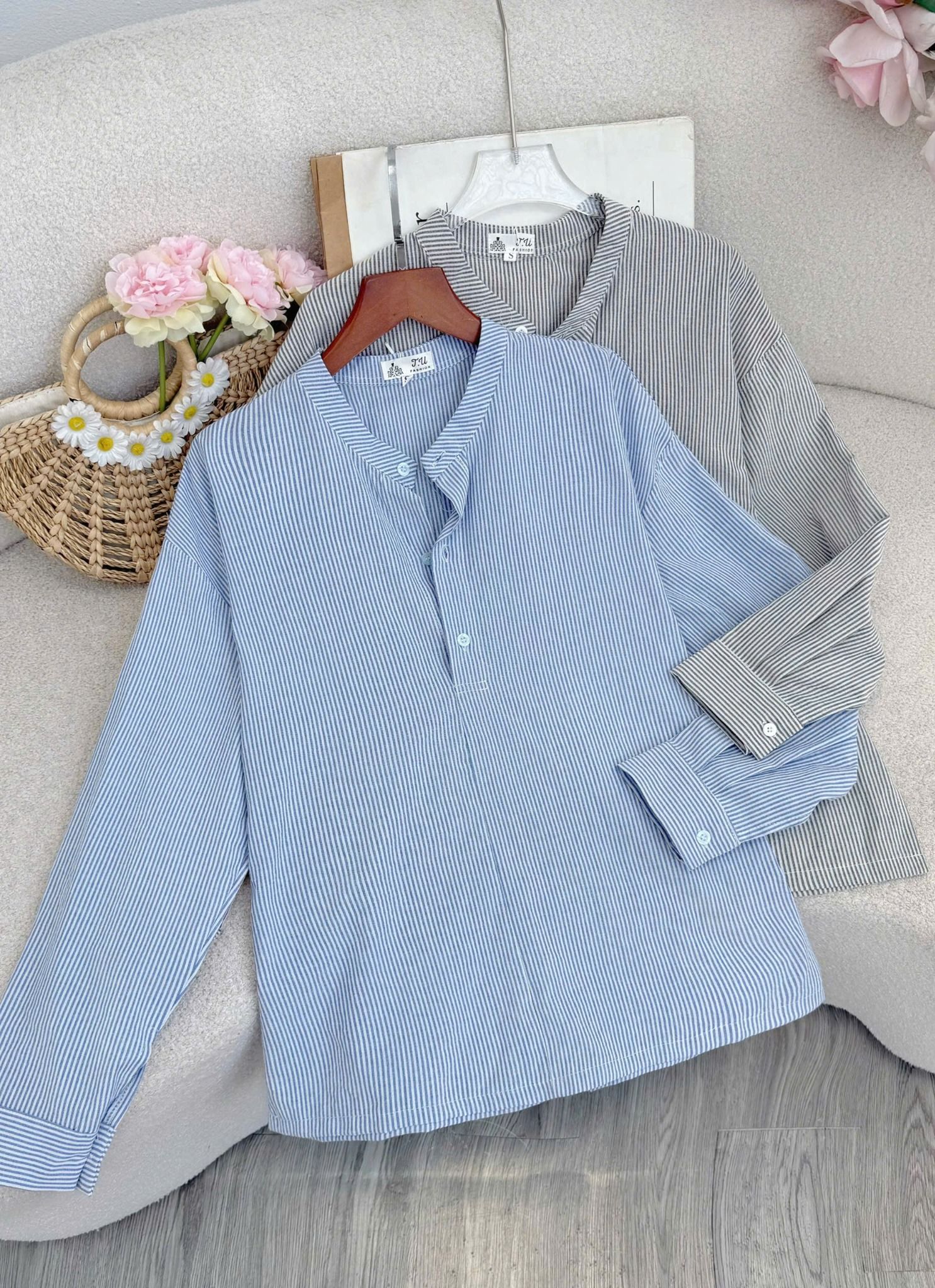 Áo Xô Linen Thiết Kế TuTu Store Phù Hợp Đi Làm Dành Cho Nữ - Mã A575