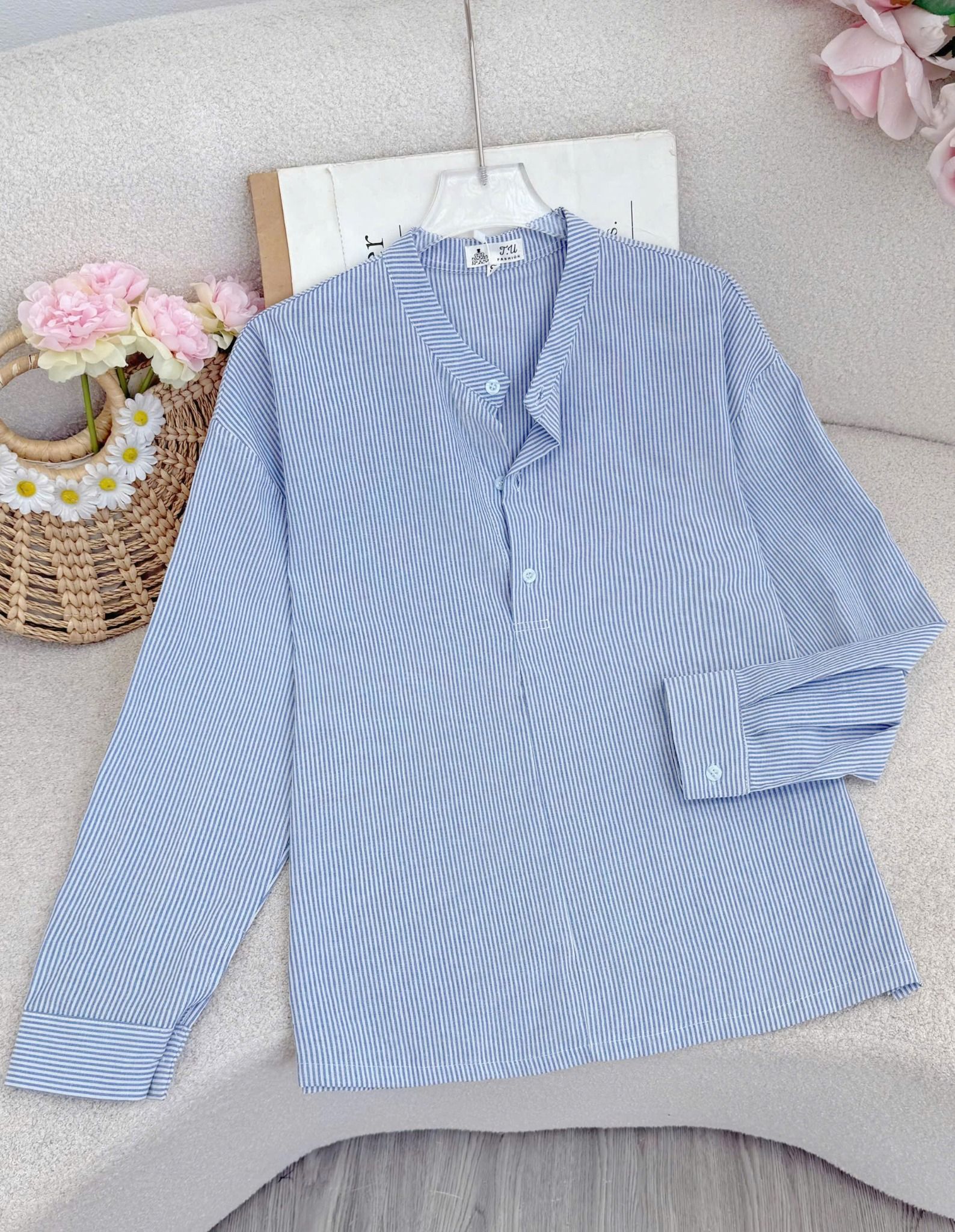 Áo Xô Linen Thiết Kế TuTu Store Phù Hợp Đi Làm Dành Cho Nữ - Mã A575