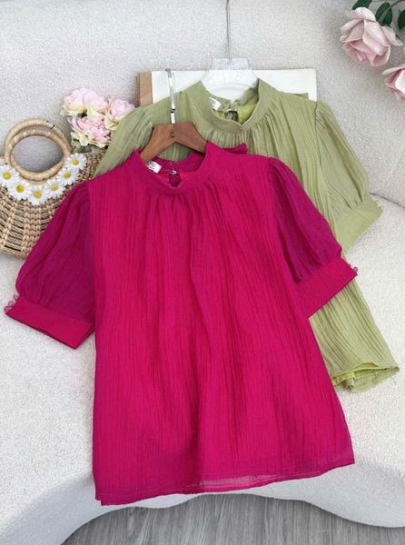 Áo Tơ Nhăn Thiết Kế TuTu Store Phù Hợp Đi Làm Dành Cho Nữ - Mã AS594