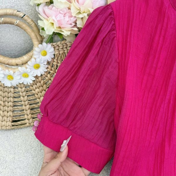 Áo Tơ Nhăn Thiết Kế TuTu Store Phù Hợp Đi Làm Dành Cho Nữ - Mã AS594