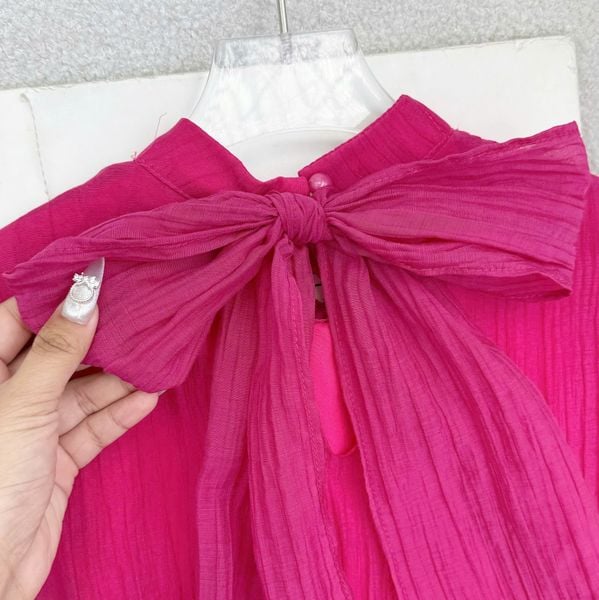Áo Tơ Nhăn Thiết Kế TuTu Store Phù Hợp Đi Làm Dành Cho Nữ - Mã AS594