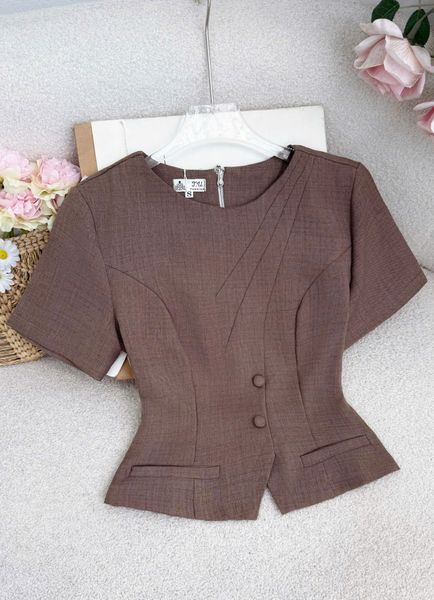 Áo Nữ Xanh Nâu Thời Trang TuTu Store -Mã A581