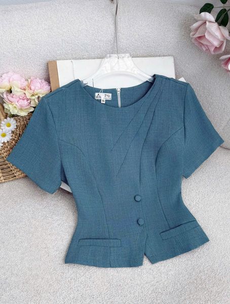 Áo Nữ Xanh Nâu Thời Trang TuTu Store -Mã A581