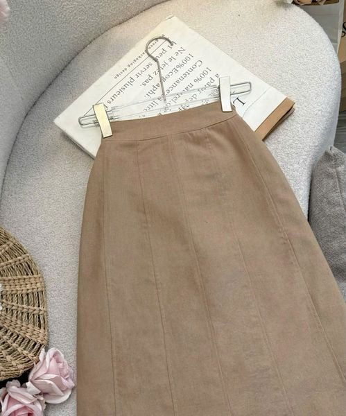 Chân Váy Linen Cotton Thiết Kế TuTu Store Dành Cho Nữ - Mã VS517