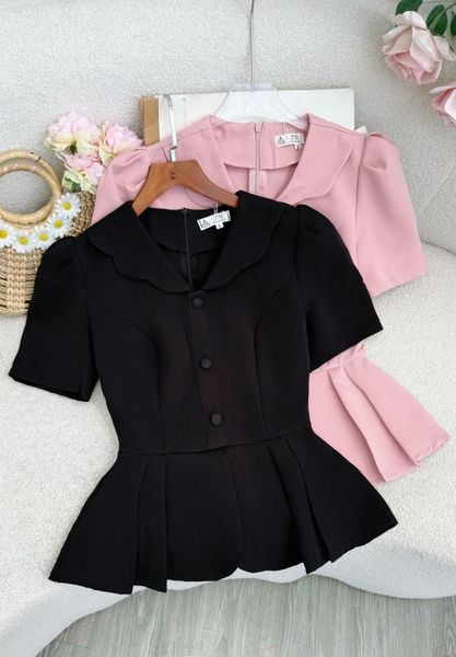 Áo Cotton Thái Dáng Peplum Thiết Kế TuTu Store Dành Cho Nữ Mã A561
