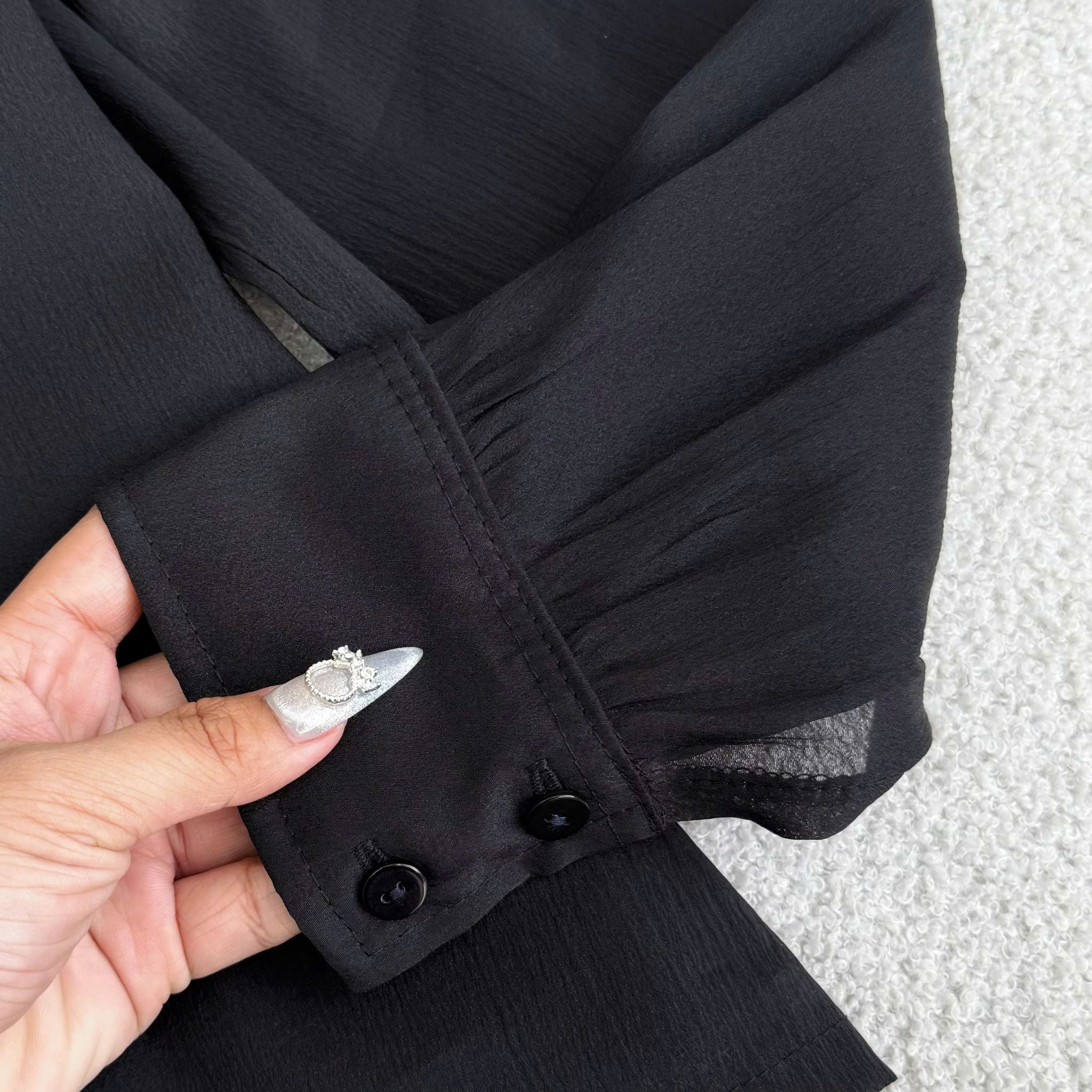 Áo Tơ Nén Thiết Kế TuTu Store Phù Hợp Đi Làm Dành Cho Nữ - Mã AS573