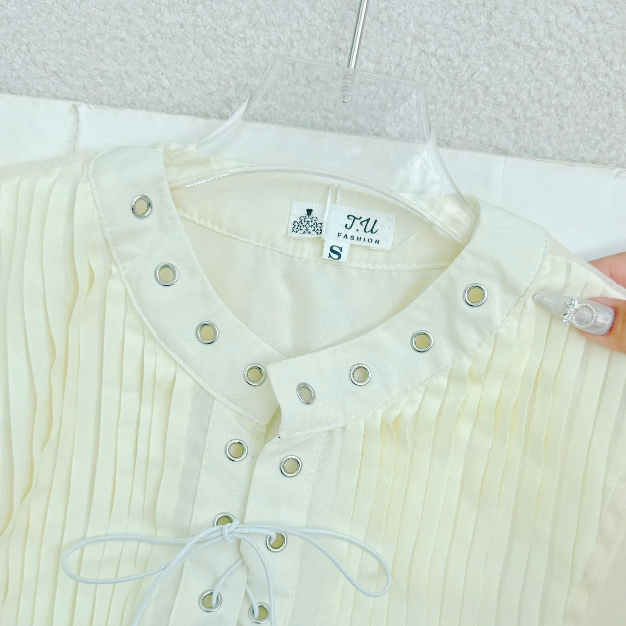 Áo Tơ Nén Thiết Kế TuTu Store Phù Hợp Đi Làm Dành Cho Nữ - Mã AS573