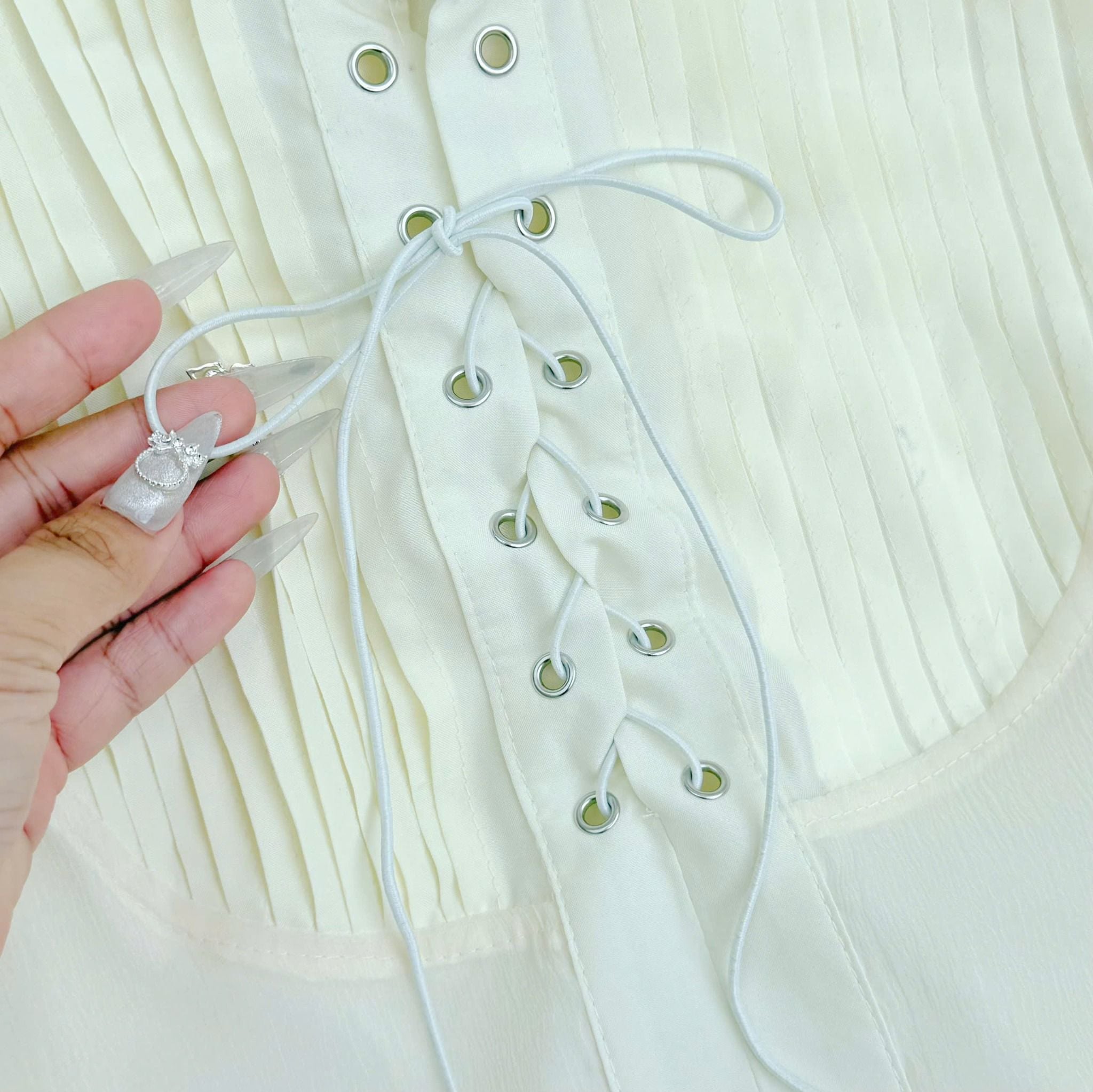 Áo Tơ Nén Thiết Kế TuTu Store Phù Hợp Đi Làm Dành Cho Nữ - Mã AS573