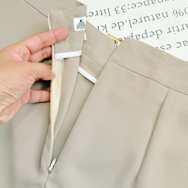 Quần Cotton Chéo Thiết Kế TuTu Store Phù Hợp Đi Làm Dành Cho Nữ - Mã QS596