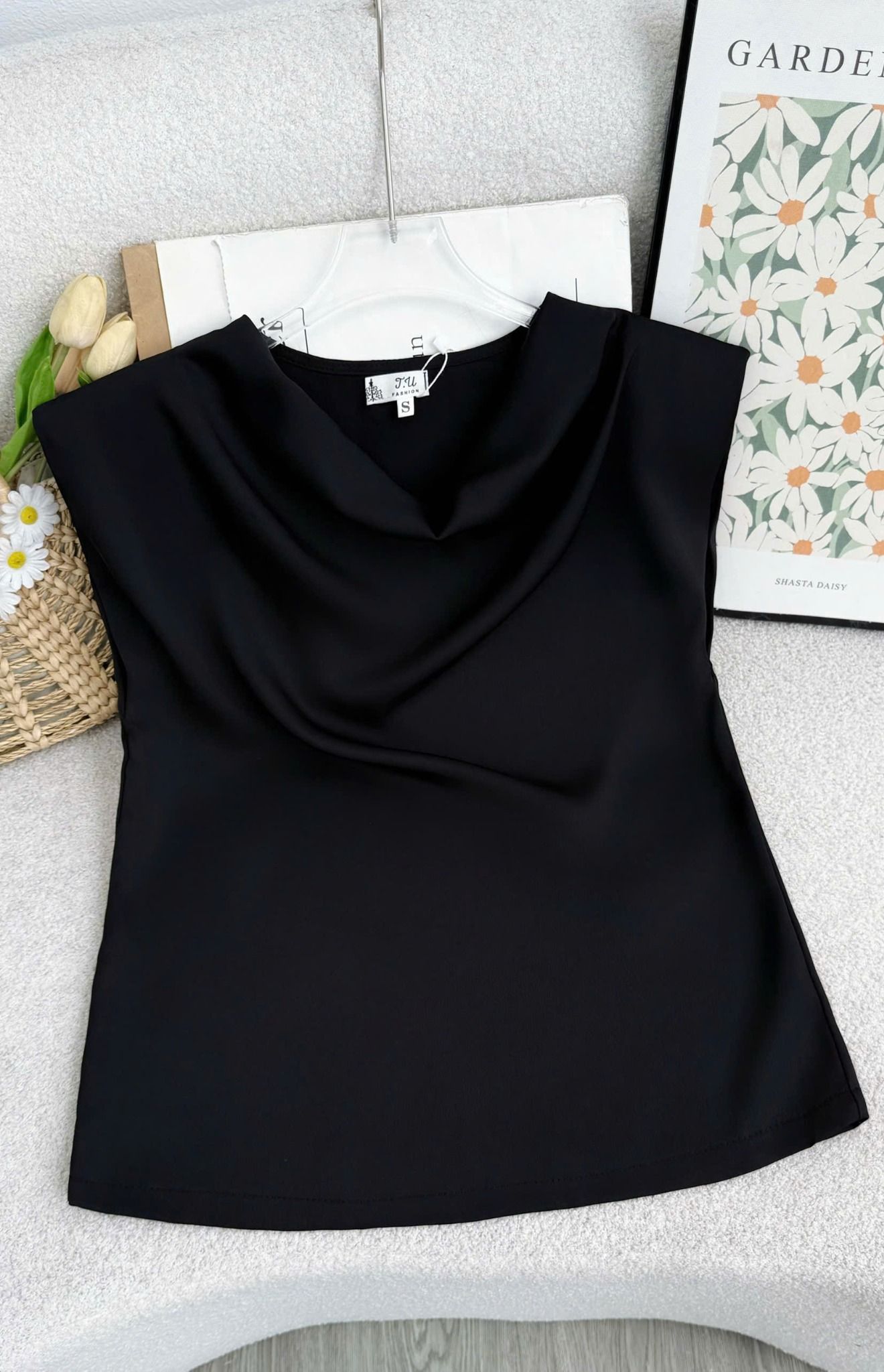 Áo Cotton Chéo Thiết Kế TuTu Store Phù Hợp Đi Làm Dành Cho Nữ - Mã AS596