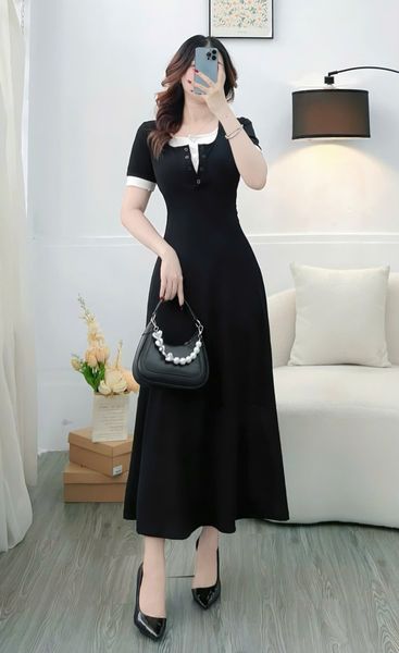 Đầm Thun Sọc Ý Thiết Kế TuTu Store Phù Hợp Đi Chơi Dành Cho Nữ - Mã D1173
