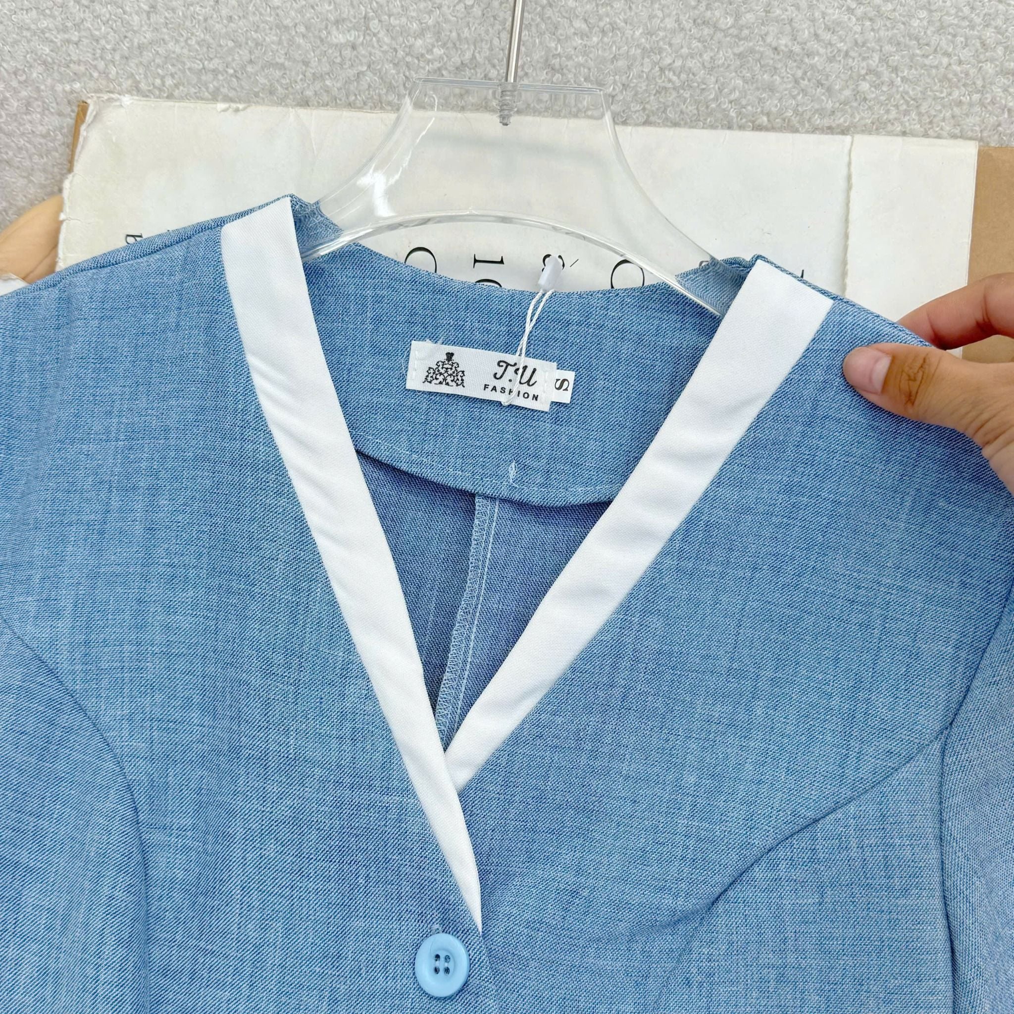 Áo Bố Gân Hàn Quốc Peplum Thiết Kế TuTu Store Phù Hợp Đi Làm Dành Cho Nữ - Mã A512