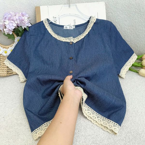 Áo Denim Thiết Kế TuTu Store Phù Hợp Đi Chơi Dành Cho Nữ - Mã AS600