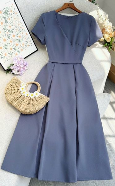 Đầm Cotton Hàn Thiết Kế TuTu Store Phù Hợp Đi Làm Dành Cho Nữ - Mã D1222