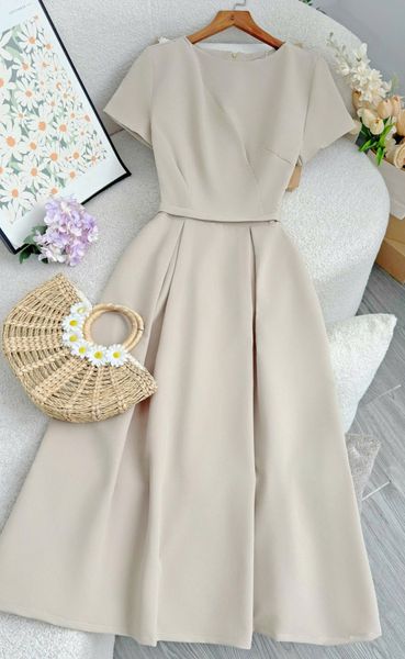 Đầm Cotton Hàn Thiết Kế TuTu Store Phù Hợp Đi Làm Dành Cho Nữ - Mã D1222