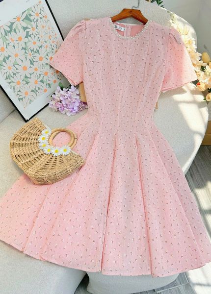 Đầm Linen Gân Thiết Kế TuTu Store Phù Hợp Đi Chơi Dành Cho Nữ - Mã D1194