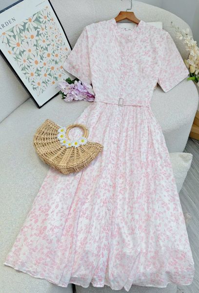 Đầm Tơ Linen Thiết Kế TuTu Store Phù Hợp Đi Làm Dành Cho Nữ - Mã D1217