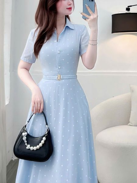 Đầm Tơ Tằm Thiết Kế TuTu Store Phù Hợp Đi Làm Dành Cho Nữ - Mã D1225