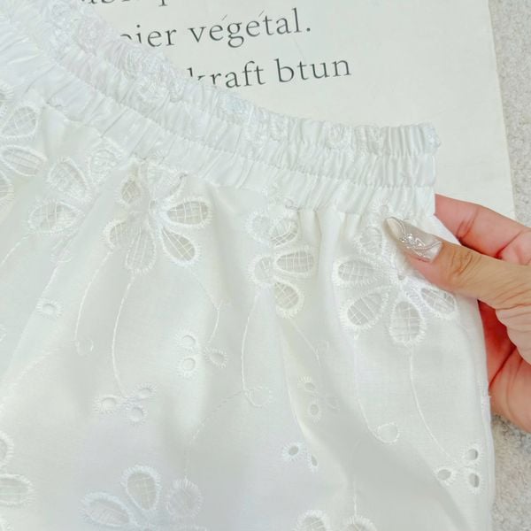 Quần Kate Thêu Thiết Kế TuTu Store Phù Hợp Đi Chơi Dành Cho Nữ - Mã QS598