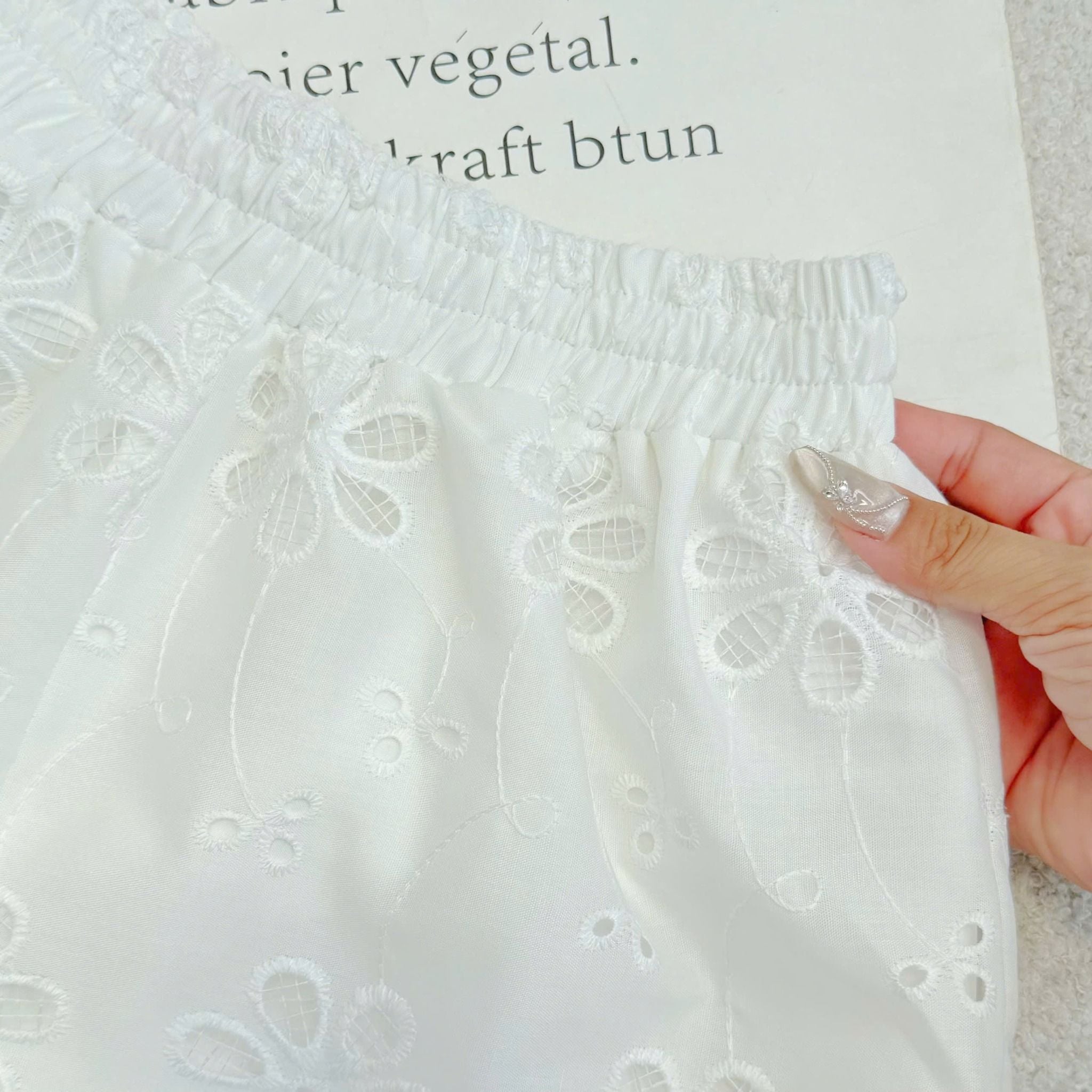 Quần Kate Thêu Thiết Kế TuTu Store Phù Hợp Đi Chơi Dành Cho Nữ - Mã QS598