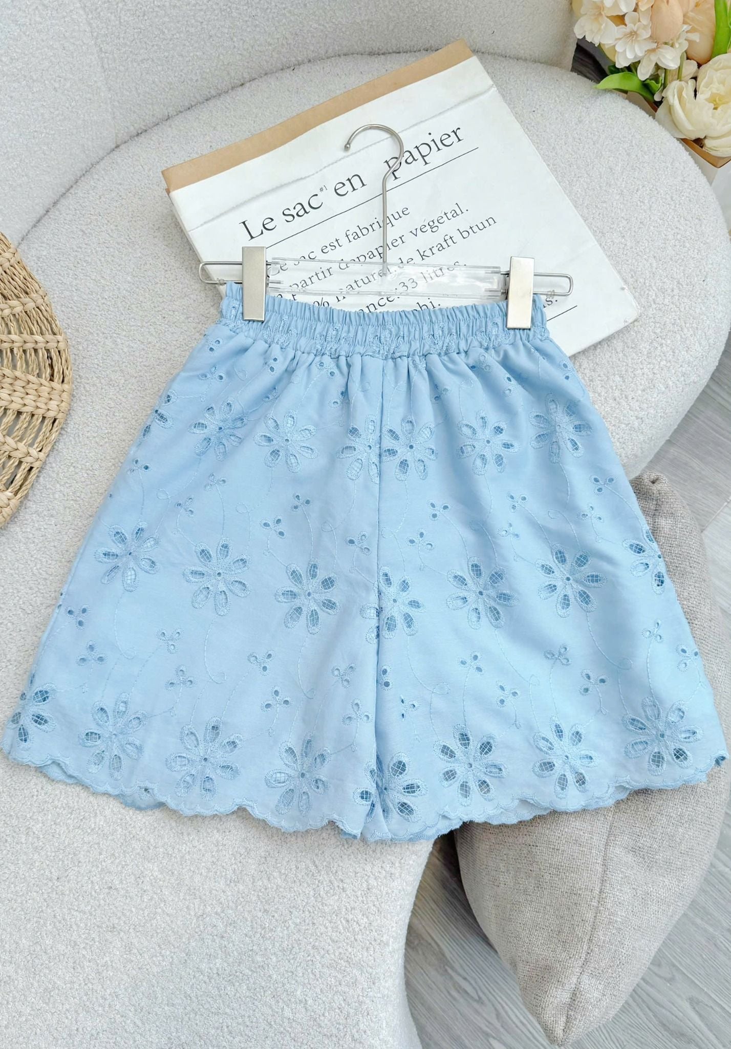 Quần Kate Thêu Thiết Kế TuTu Store Phù Hợp Đi Chơi Dành Cho Nữ - Mã QS598