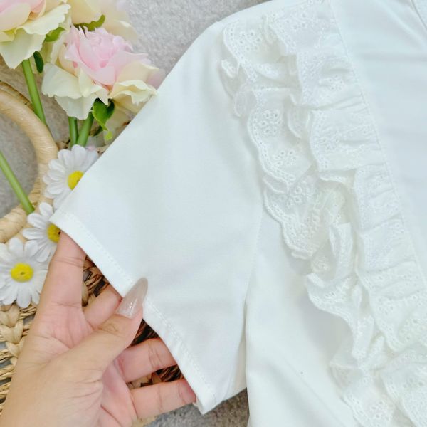 Áo Tơ Nhăn Thiết Kế TuTu Store Phù Hợp Đi Chơi Dành Cho Nữ - Mã AS604