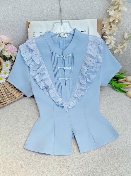 Áo Tơ Nhăn Thiết Kế TuTu Store Phù Hợp Đi Chơi Dành Cho Nữ - Mã AS604
