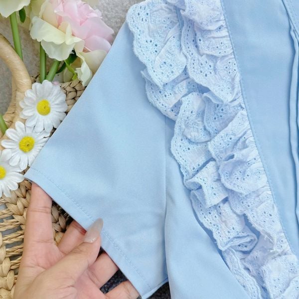 Áo Tơ Nhăn Thiết Kế TuTu Store Phù Hợp Đi Chơi Dành Cho Nữ - Mã AS604