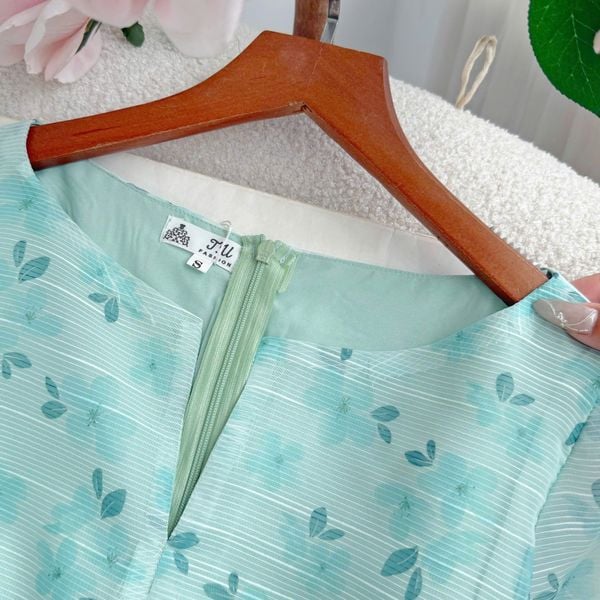 Đầm Hoa Voan Sọc Ý  Thiết Kế TuTu Store Dành Cho Nữ Mã D1224