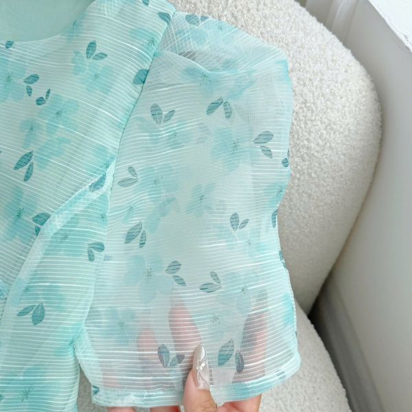 Đầm Hoa Voan Sọc Ý  Thiết Kế TuTu Store Dành Cho Nữ Mã D1224