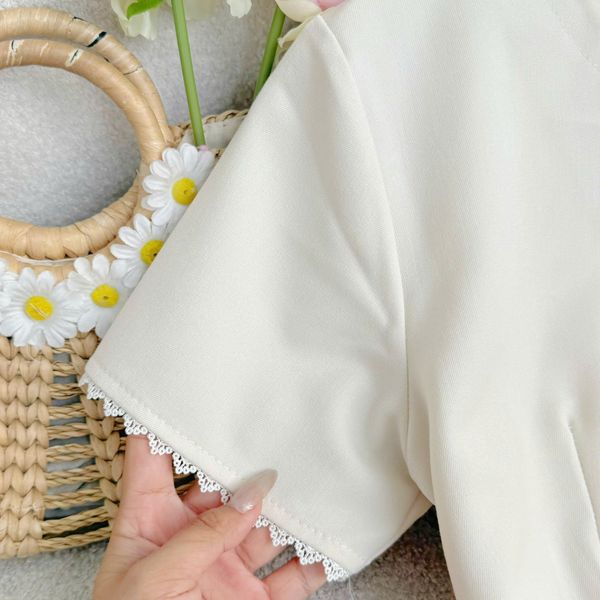 Áo Cotton Hàn Thiết Kế TuTu Store Phù Hợp Đi Làm Dành Cho Nữ - Mã AS608