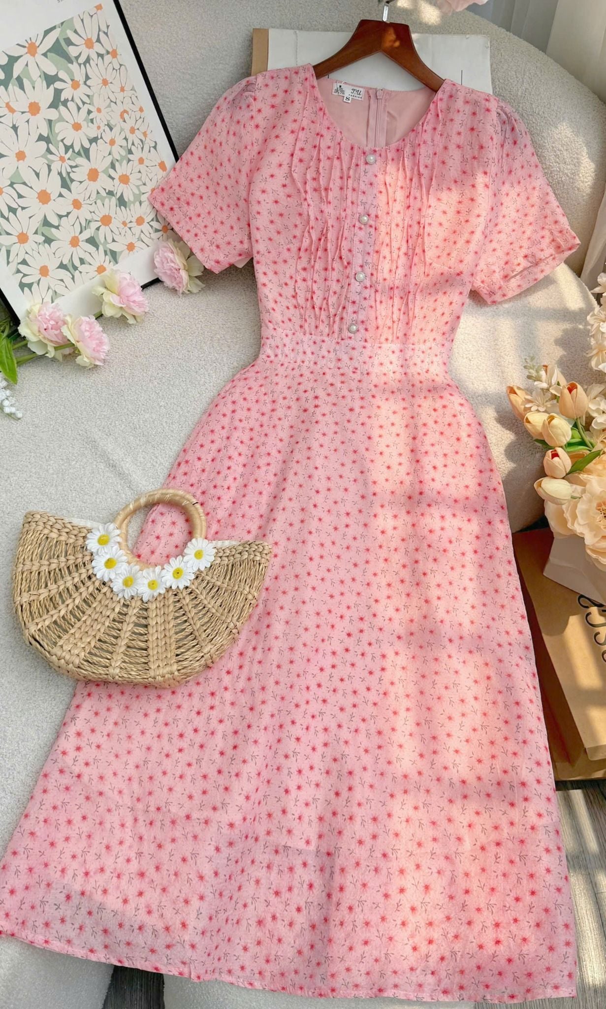 Đầm Tơ Xốp Thiết Kế TuTu Store Phù Hợp Đi Chơi Dành Cho Nữ - Mã D1235