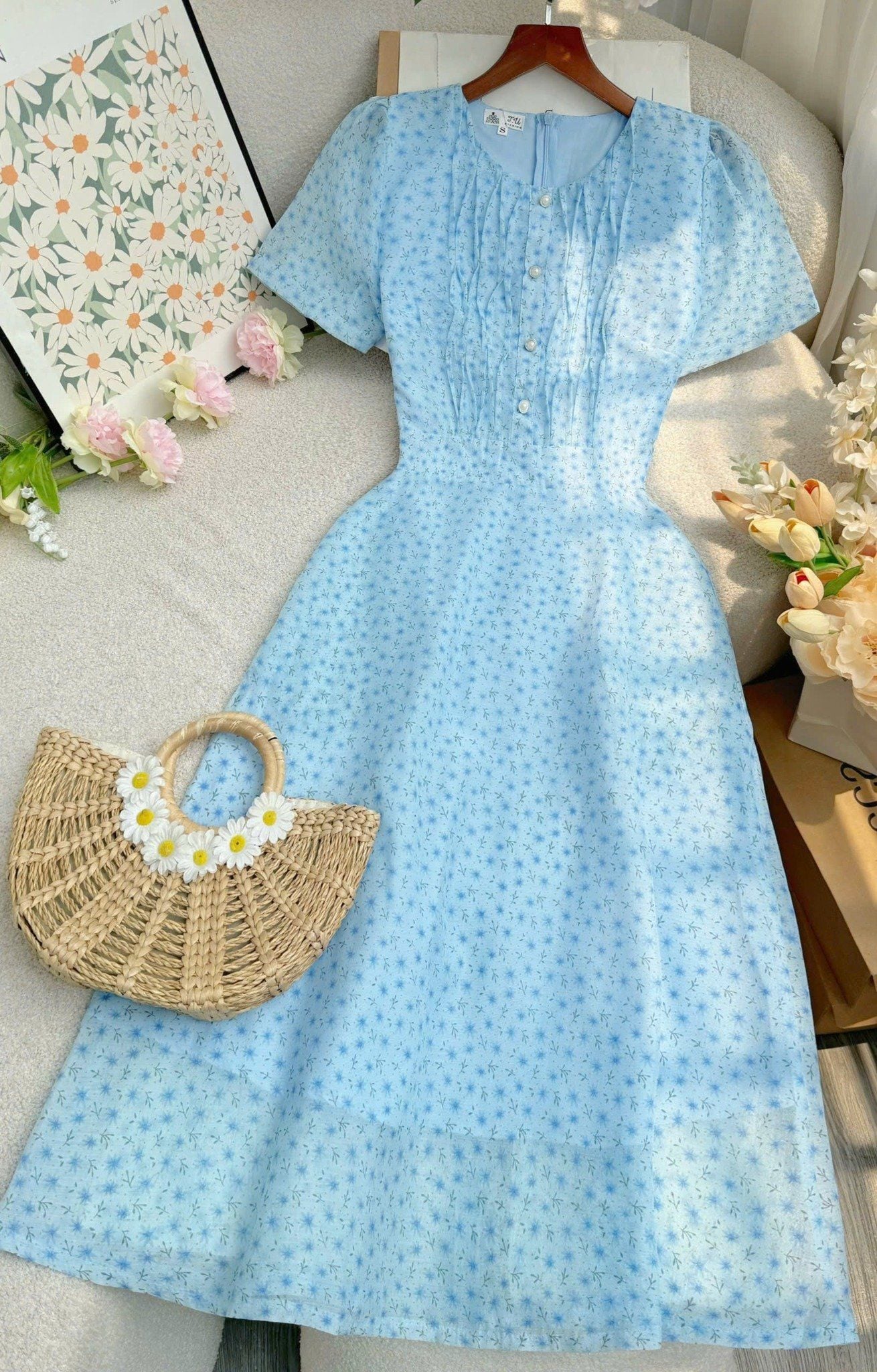 Đầm Tơ Xốp Thiết Kế TuTu Store Phù Hợp Đi Chơi Dành Cho Nữ - Mã D1235