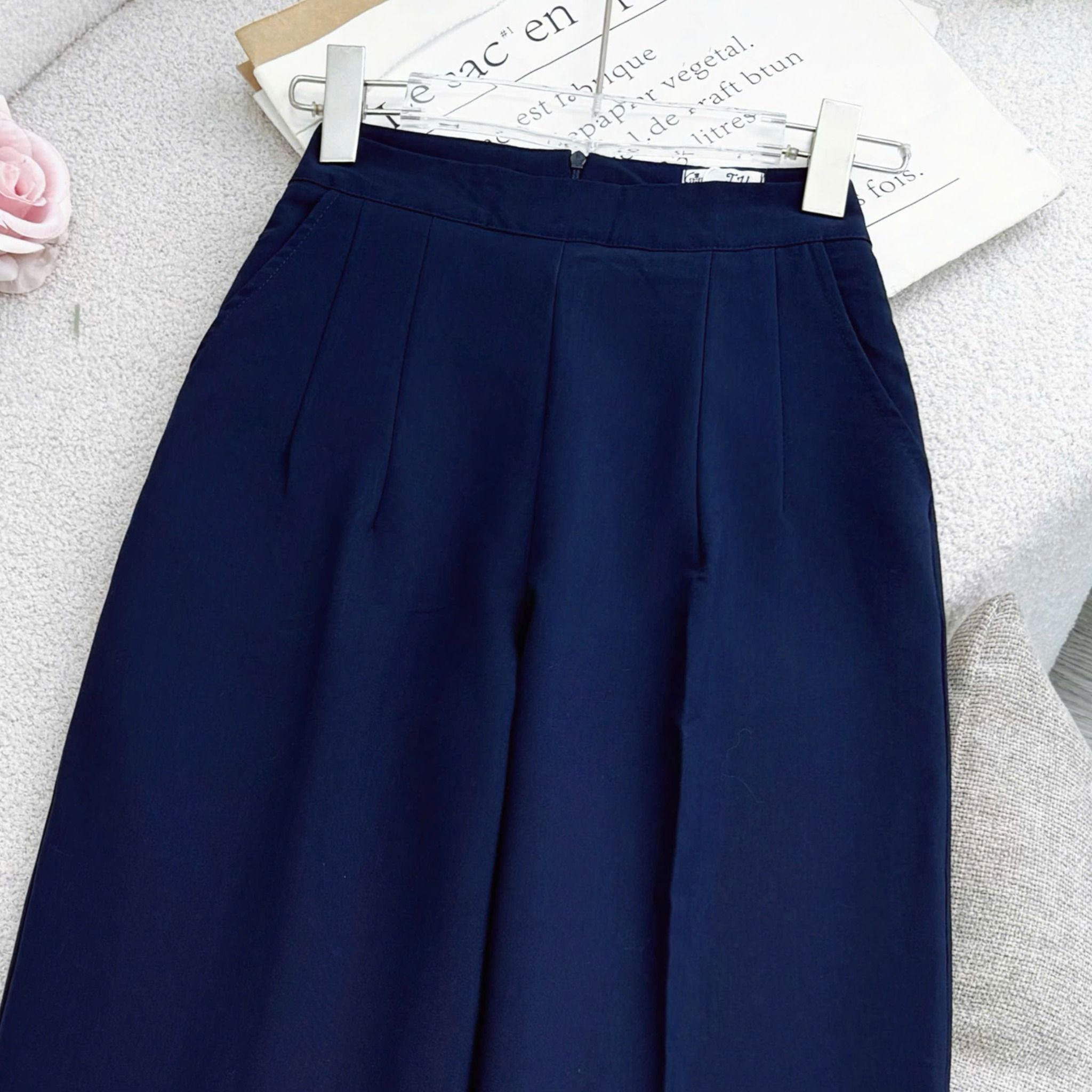 Quần Cotton Hàn Thiết Kế TuTu Store Phù Hợp Đi Làm Dành Cho Nữ - Mã QS607