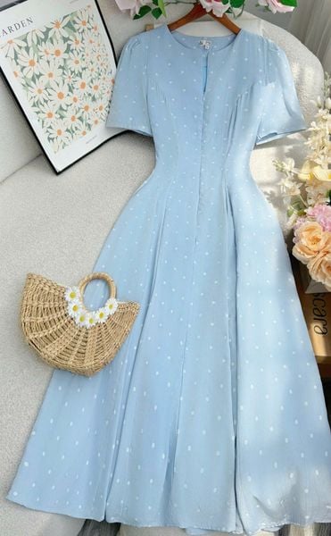 Đầm Tằm Gân Thiết Kế TuTu Store Phù Hợp Đi Làm Dành Cho Nữ - Mã D1244