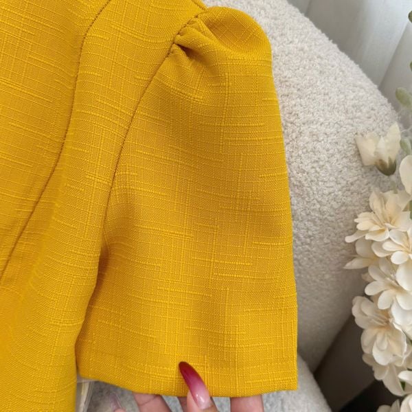 Đầm Linen Gân Thiết Kế TuTu Store Phù Hợp Đi Chơi Dành Cho Nữ - Mã D1126