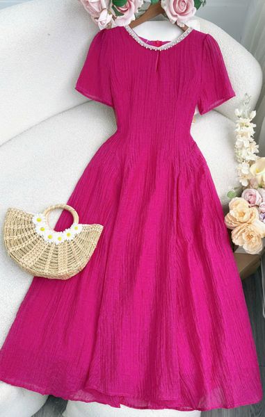 Đầm Tơ Xốp Nhăn Thiết Kế TuTu Store Phù Hợp Đi Chơi Dành Cho Nữ - Mã D1241