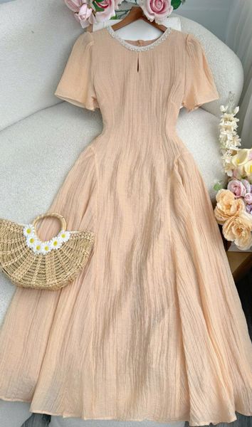Đầm Tơ Xốp Nhăn Thiết Kế TuTu Store Phù Hợp Đi Chơi Dành Cho Nữ - Mã D1241