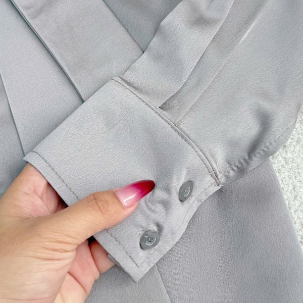 Áo Lụa Hàn Châu Mềm Mại Phù Hợp Đi Làm Thiết Kế TuTu Store Dành Cho Nữ - Mã AS551