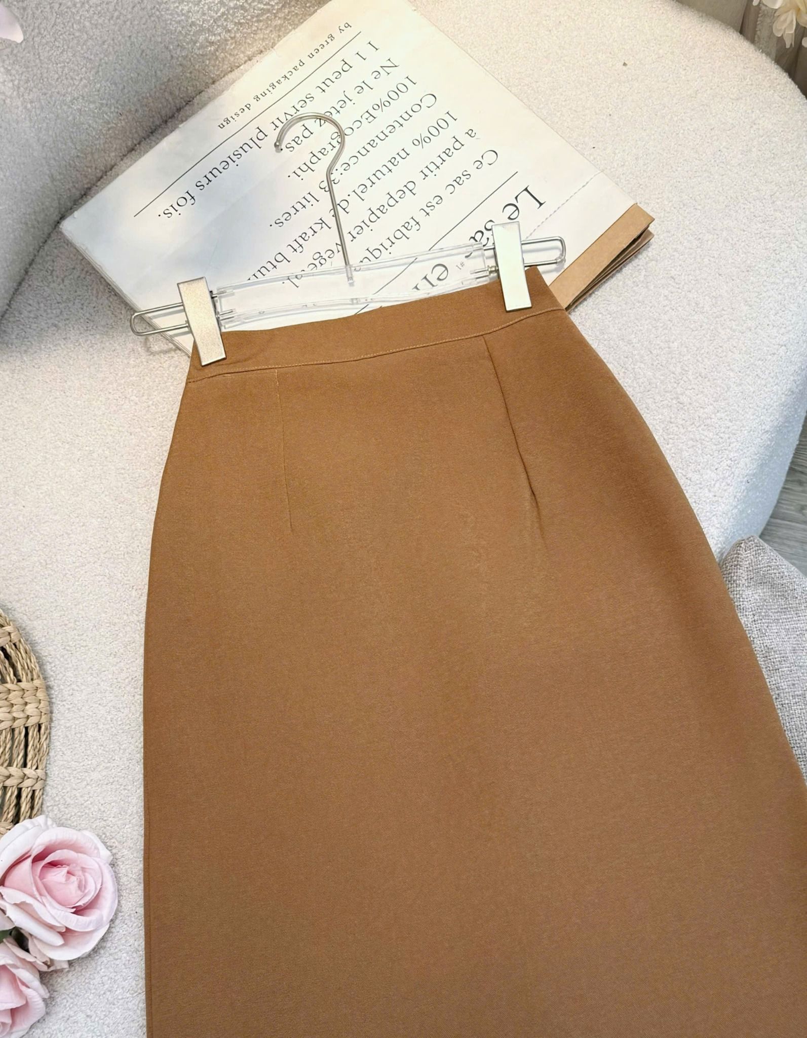 Chân Váy Chéo Nhung Hàn Thiết Kế TuTu Store Phù Hợp Đi Làm Dành Cho Nữ - Mã VS559